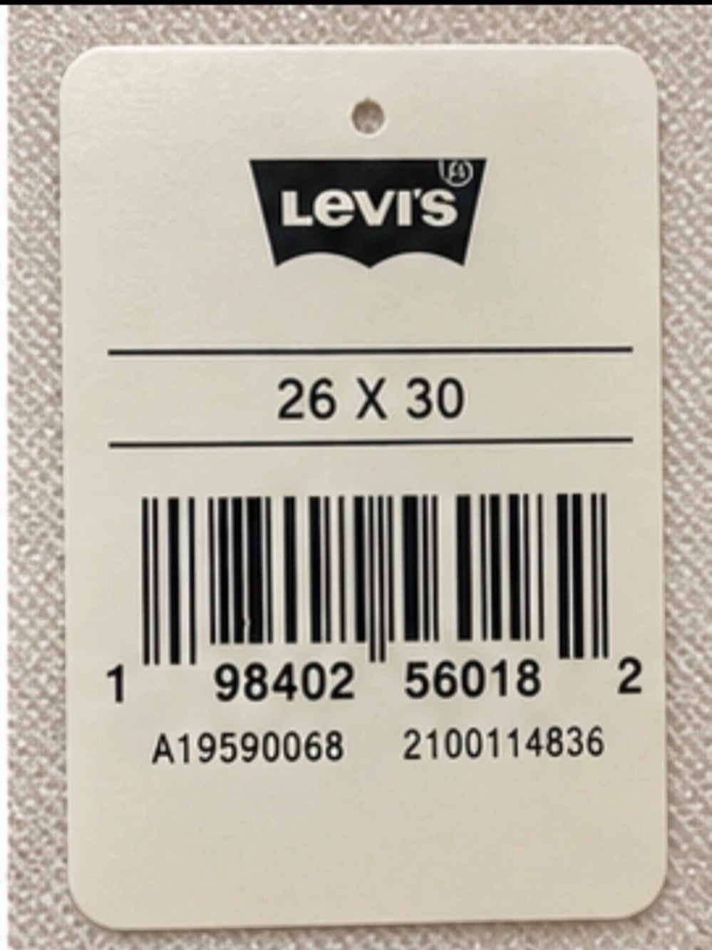 Levi’s 501 ’90s Women’s Jeans Ecru White Metallic Shimmer NWT 26x30 - Picture 4 of 7